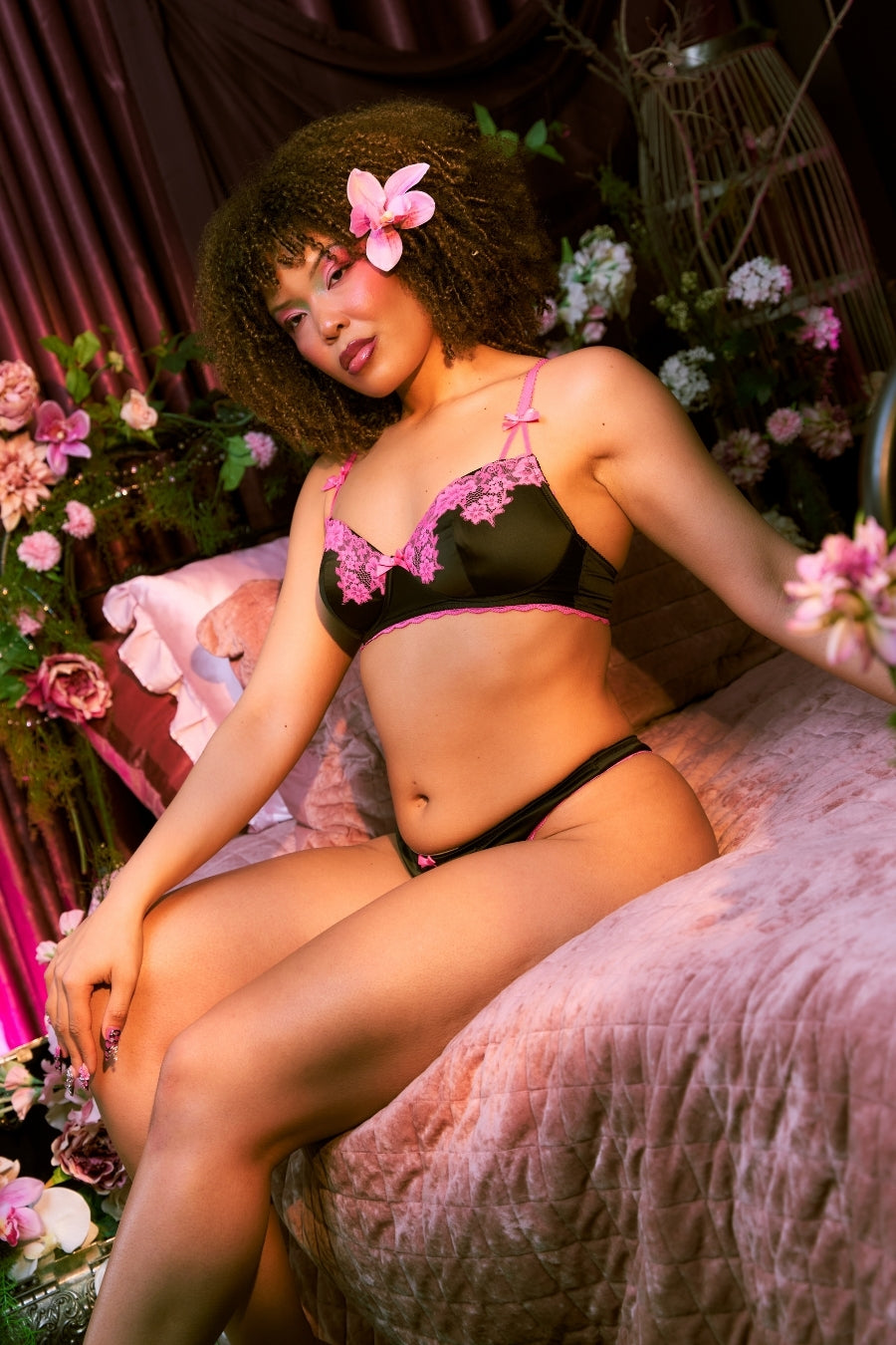 Azalea Bralette & Thong Set
