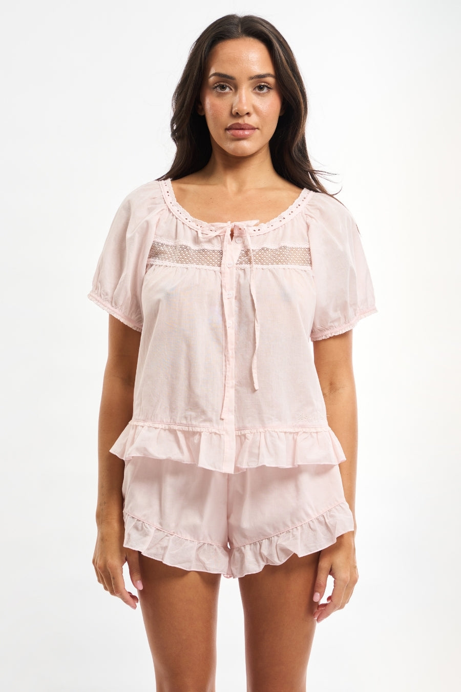 Elena Short Sleeve Top & Shorts Set