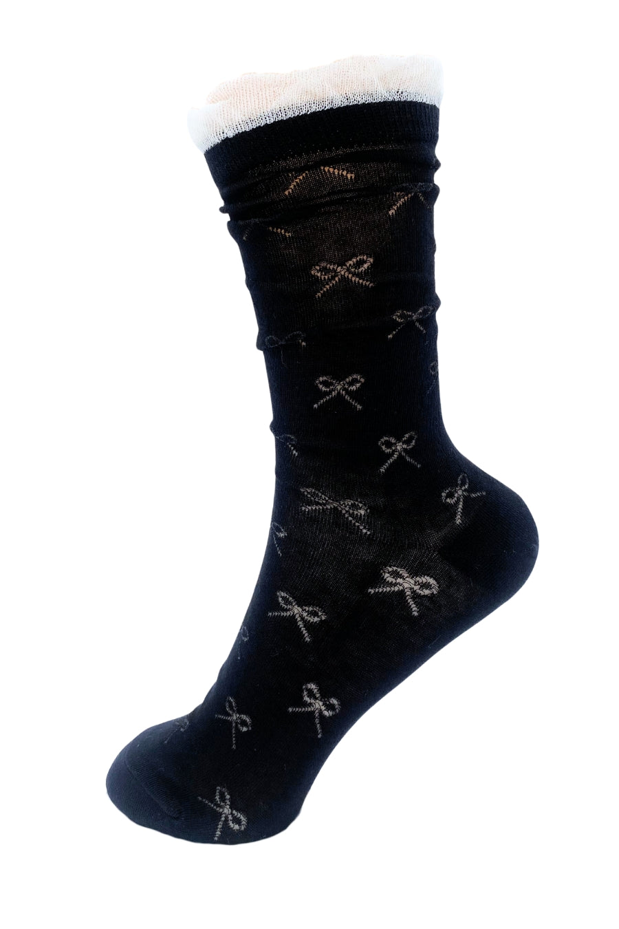🎁 Ruffle Bow Crew Socks (100% off)