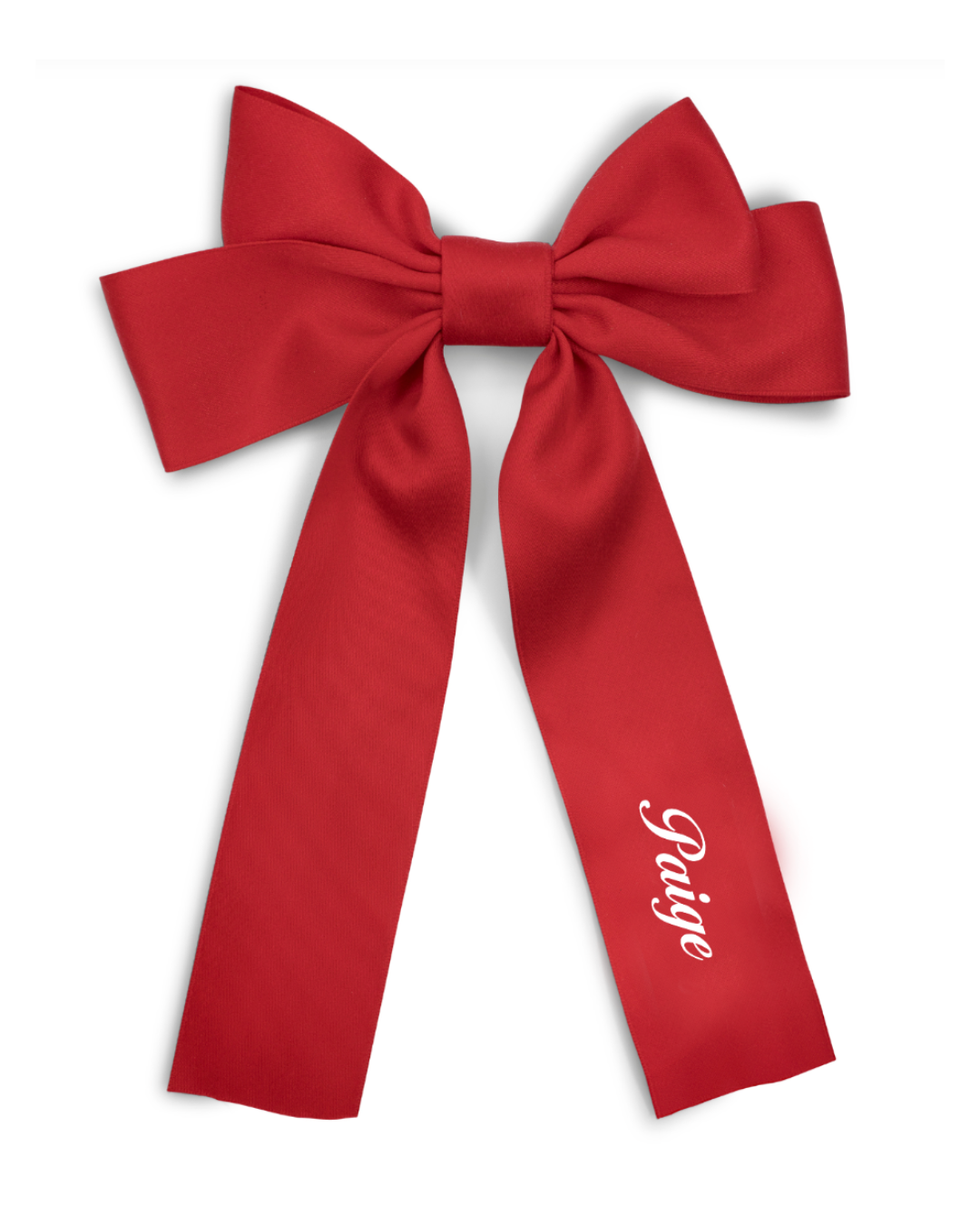 Personalised Double Bow Barette