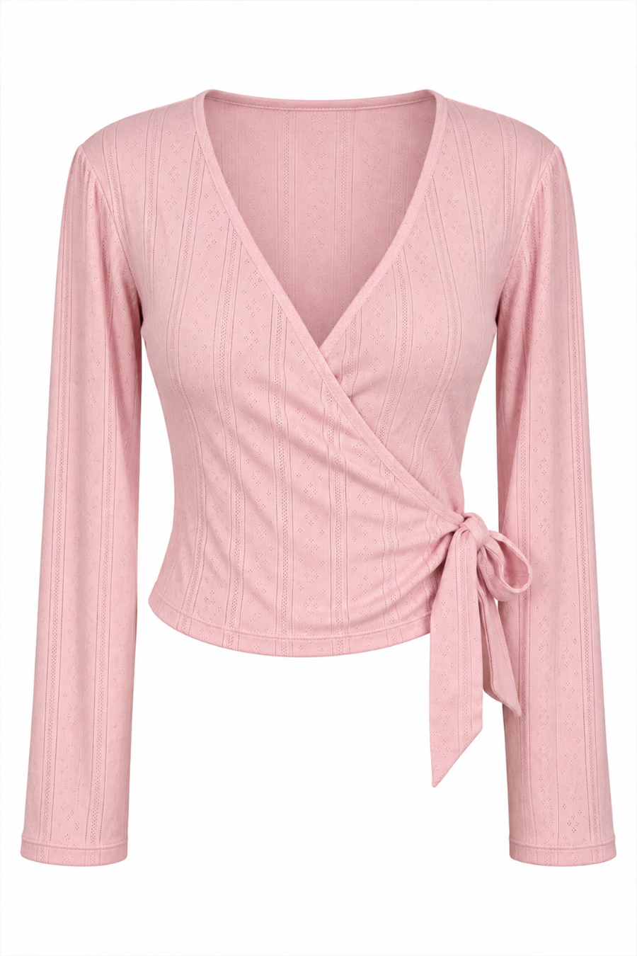 Peony Long Sleeve Wrap Top