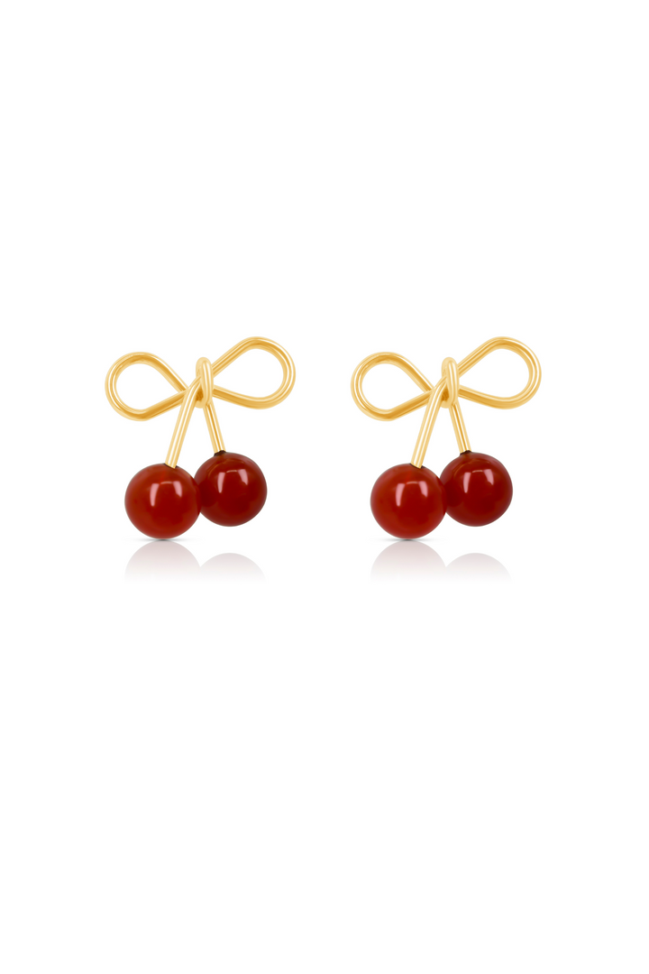 Cherry Knot Earrings