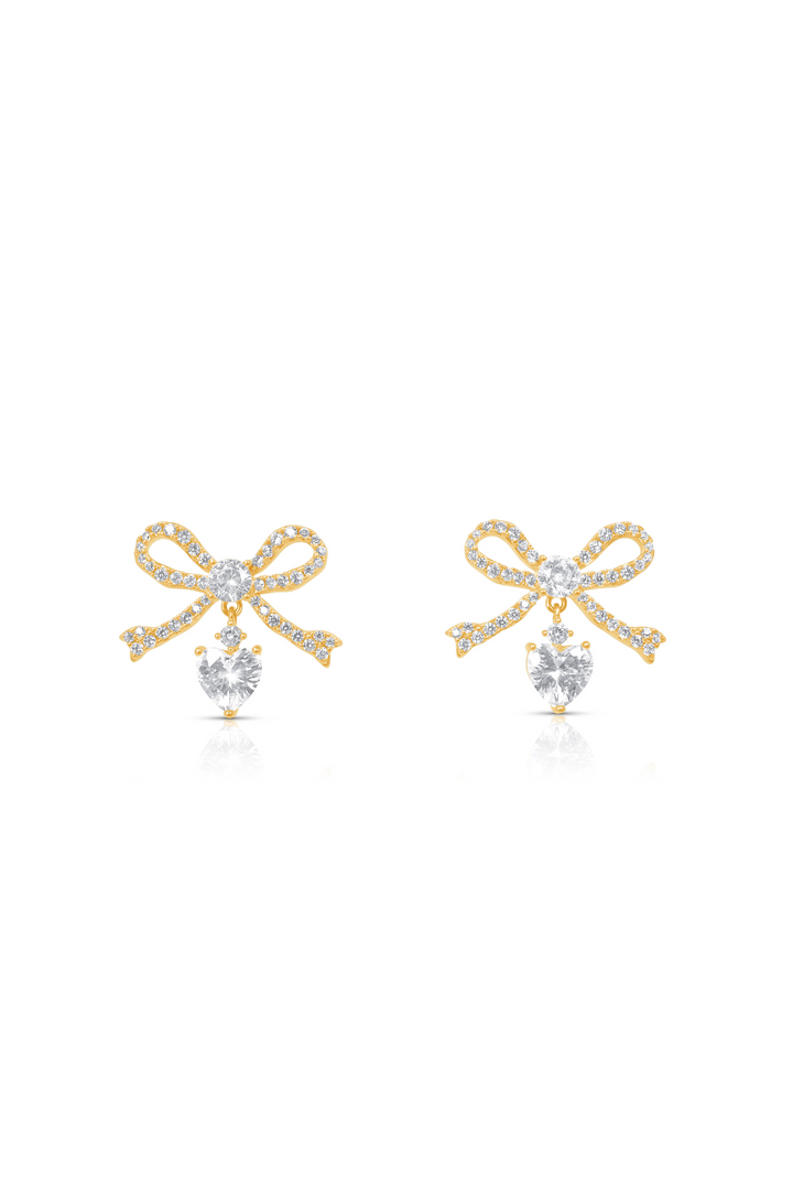 Crystal Ribbon Earrings