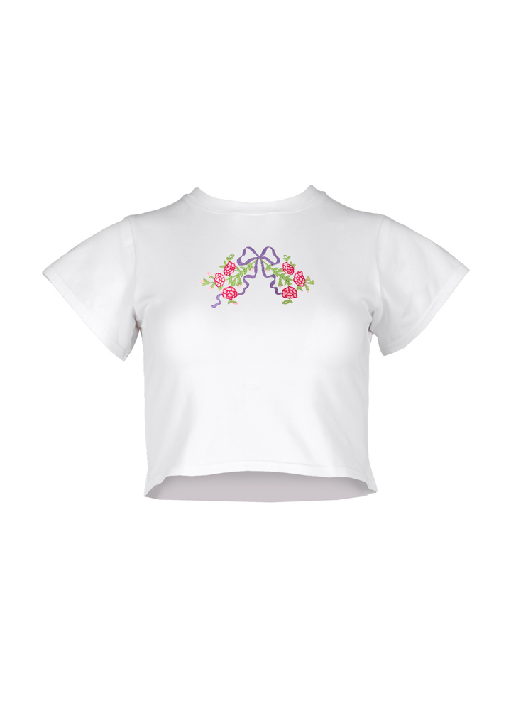 Blooming Bow: Baby Tee