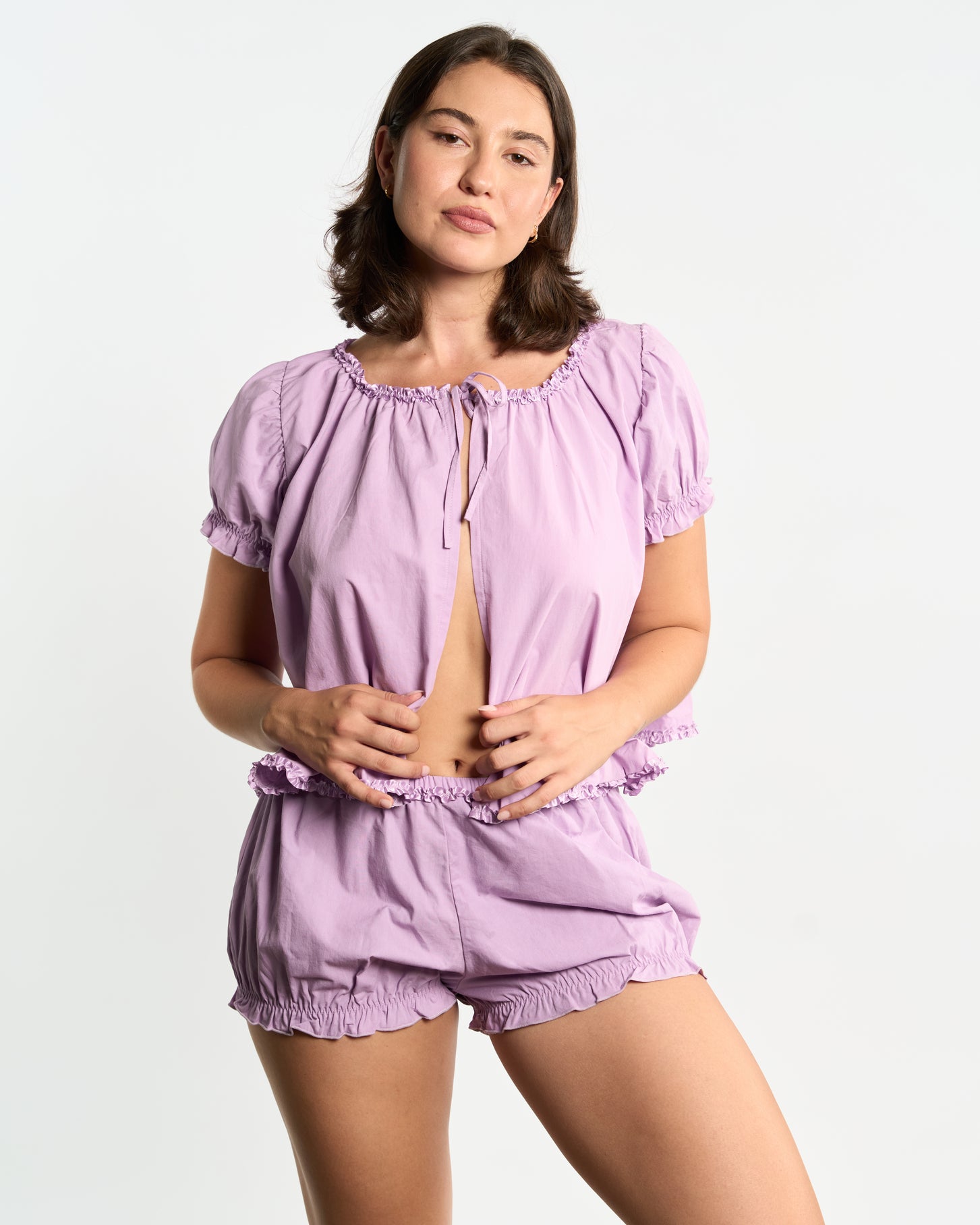 Zoe Babydoll Top & Shorts Set