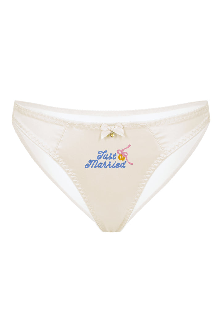 Just Married: Embroidered Knickers