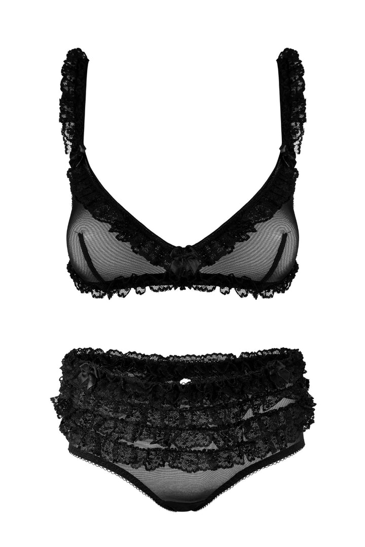 Harper Bralette & Ruffle Shorties Set