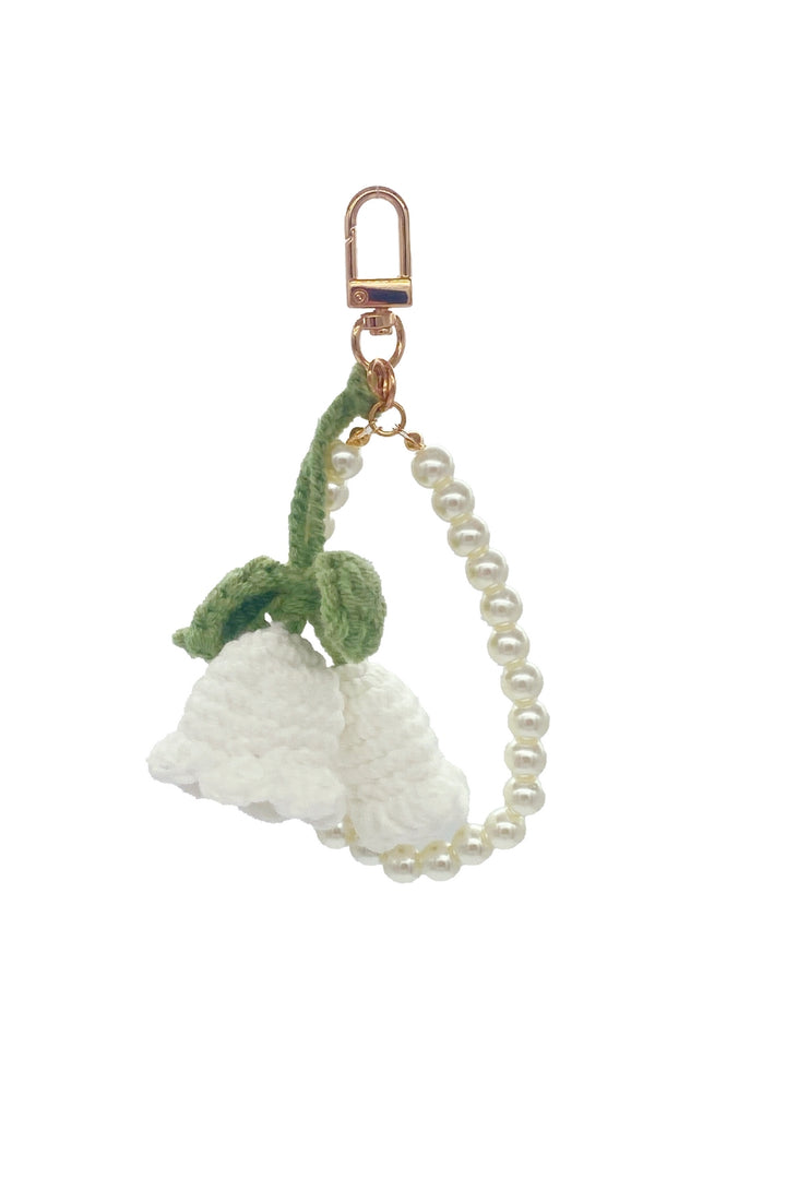 Lily of the Valley Crochet Keyring