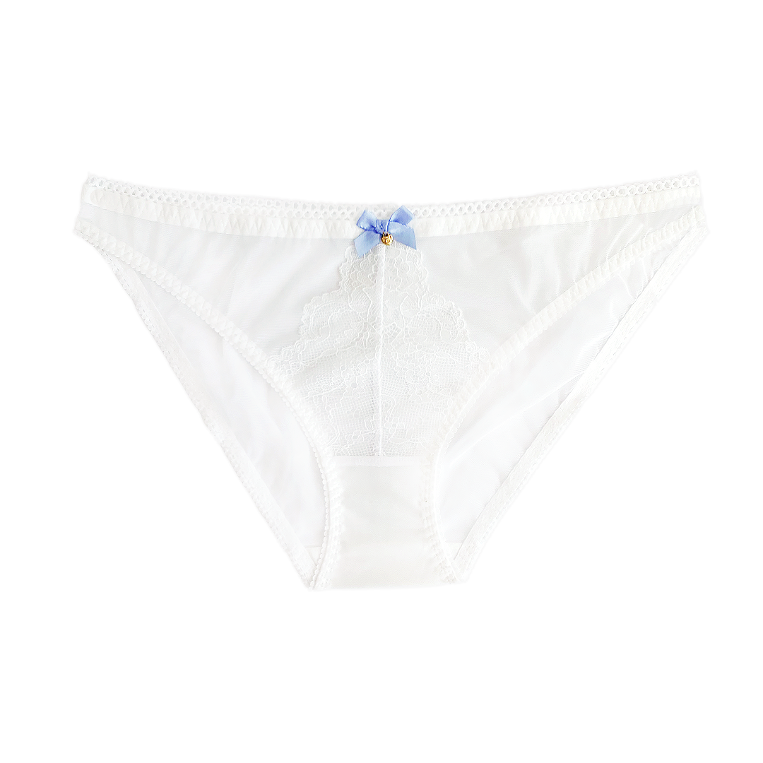 Chouchou Intimates Daphne Lace Bikini Brief - White