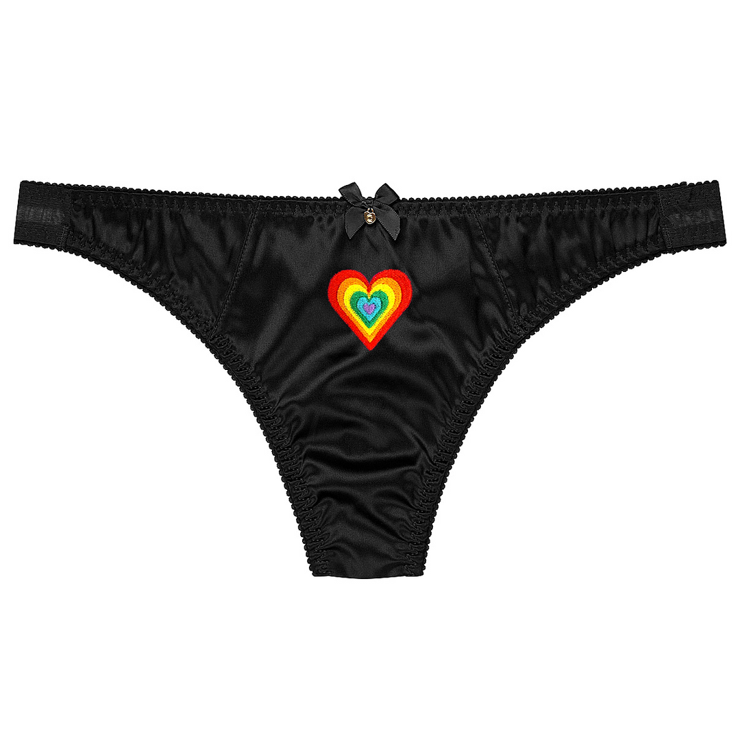 Pride Heart: Rainbow Flag Knickers